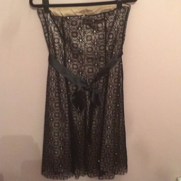 Black strapless cocktail dress - Picture 4 of 4